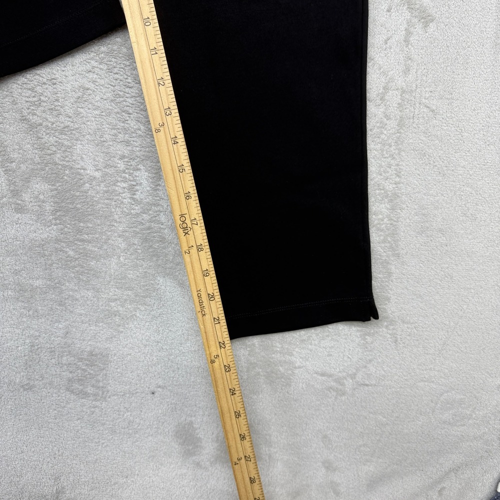 Betabrand Pants Women's Medium Dress Pant Yoga Pants Black Straight Leg Cropped - Picture 6 of 10